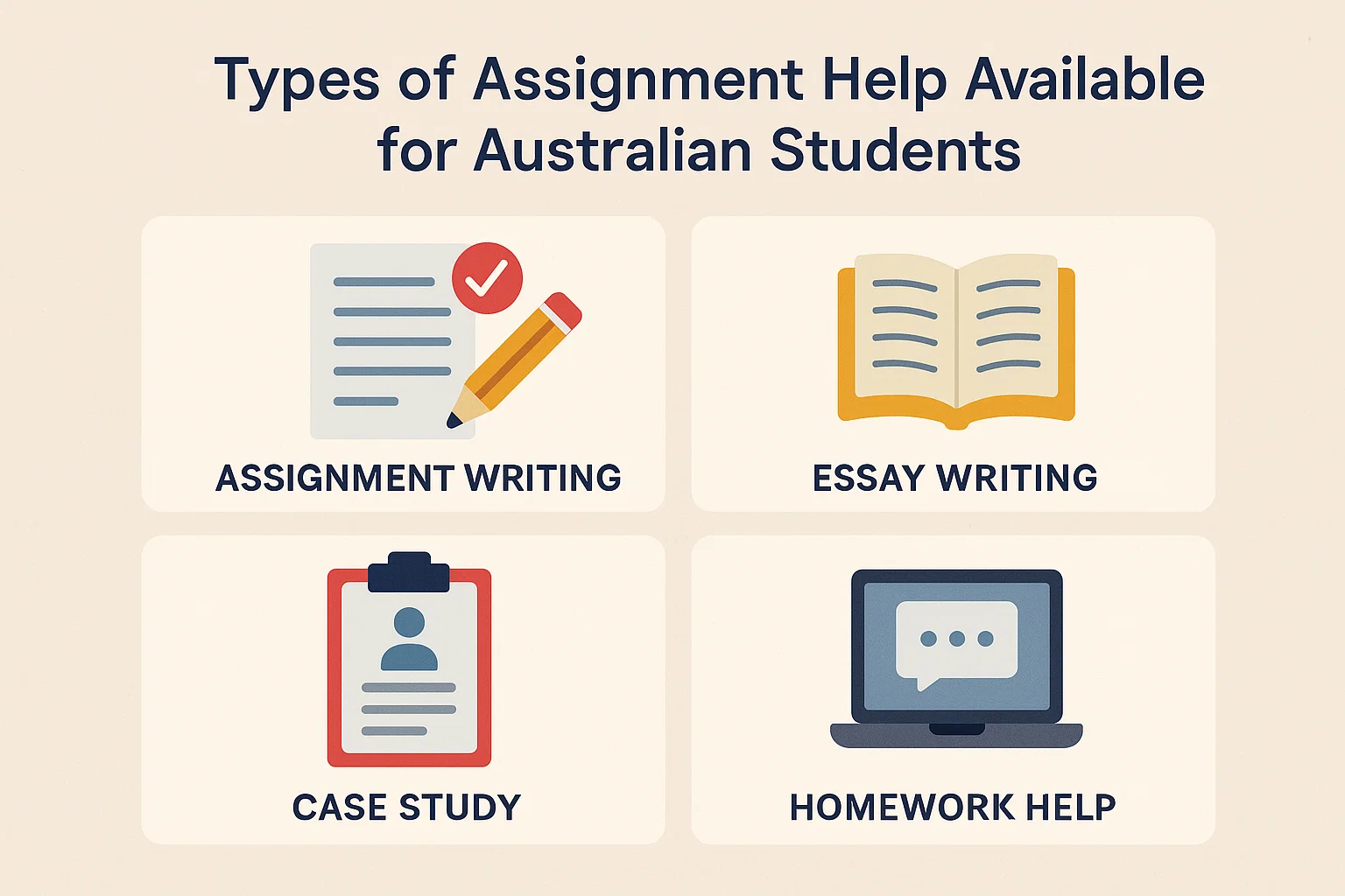 Types of Assignment Help Available for Australian Students